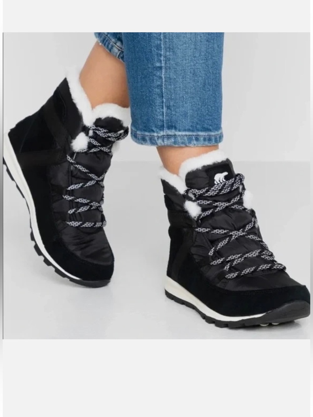 Sorel Whitney short lace waterproof winter boots women's size 8.5